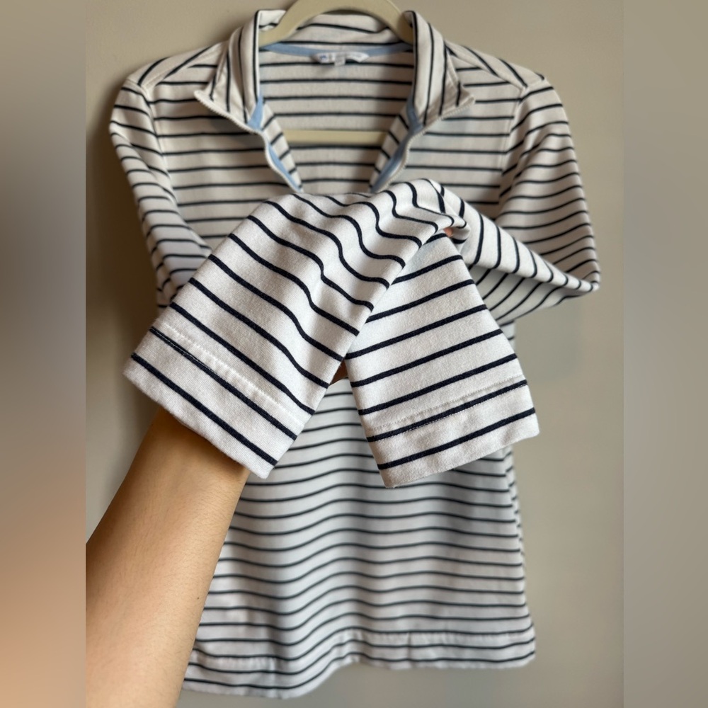 Southern Tide Women's Heather Tara Quarter Zip in Heather Navy - Size XS - Picture 10 of 15